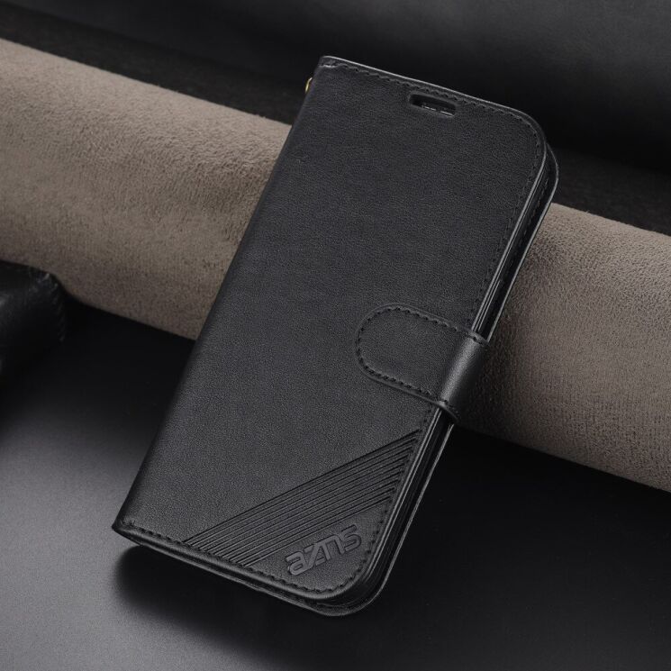 Чехол AZNS Wallet Case для OPPO Reno 7 5G Chinese - Black: фото 7 из 11