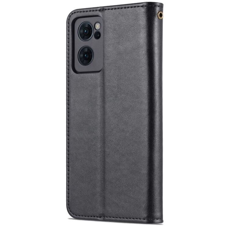 Чехол AZNS Wallet Case для OPPO Reno 7 5G Chinese - Black: фото 4 из 11