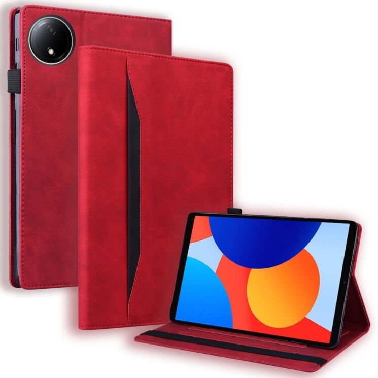 Чехол Deexe Business Style для Xiaomi Redmi Pad SE 8.7 4G - Red: фото 1 из 9