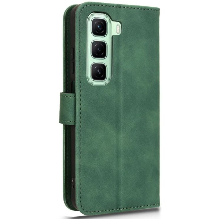Чехол Deexe Classic Wallet для Infinix Hot 50 - Green: фото 3 из 7