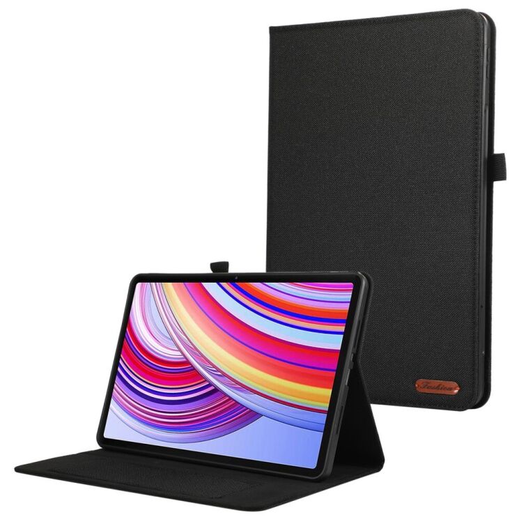 Чехол Deexe Cloth Style для Xiaomi Redmi Pad Pro / Poco Pad - Black: фото 1 из 6