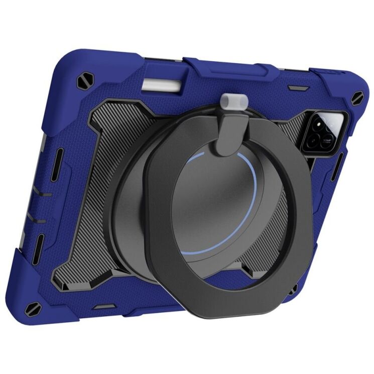 Чохол Deexe Grip Kickstand для Xiaomi Pad 7 / 7 Pro - Navy Blue: фото 2 з 21