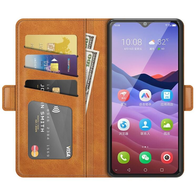 Чохол Deexe Juno Case для ZTE Blade V2020 Smart - Brown: фото 4 з 11