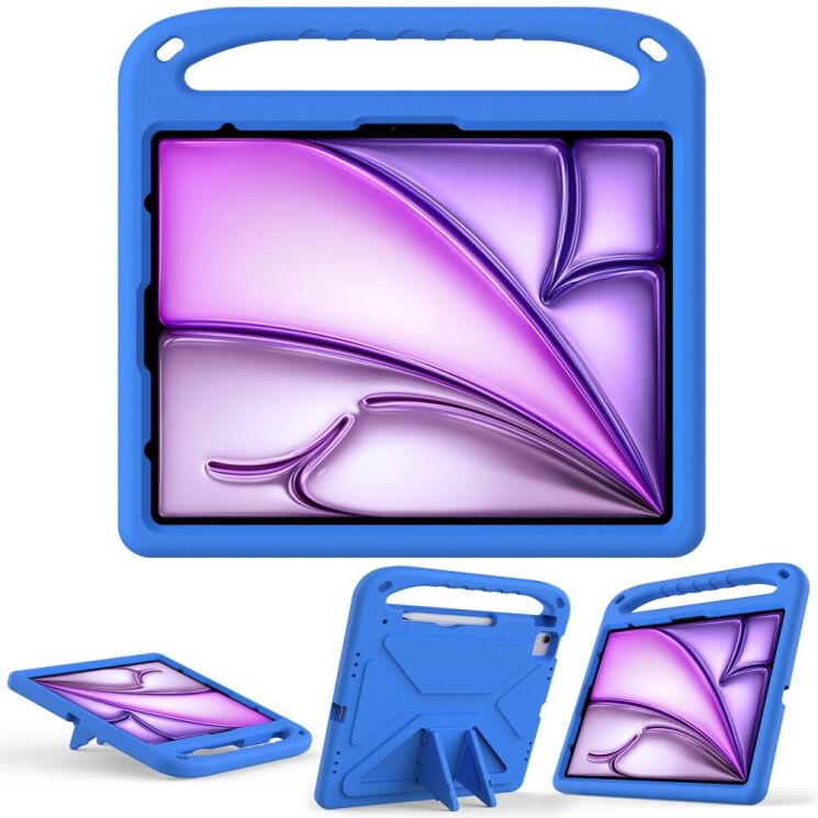 Чехол Deexe KickStand Cover для Apple iPad Pro 13 (2024) / Air 13 (2024) - Blue: фото 3 из 7