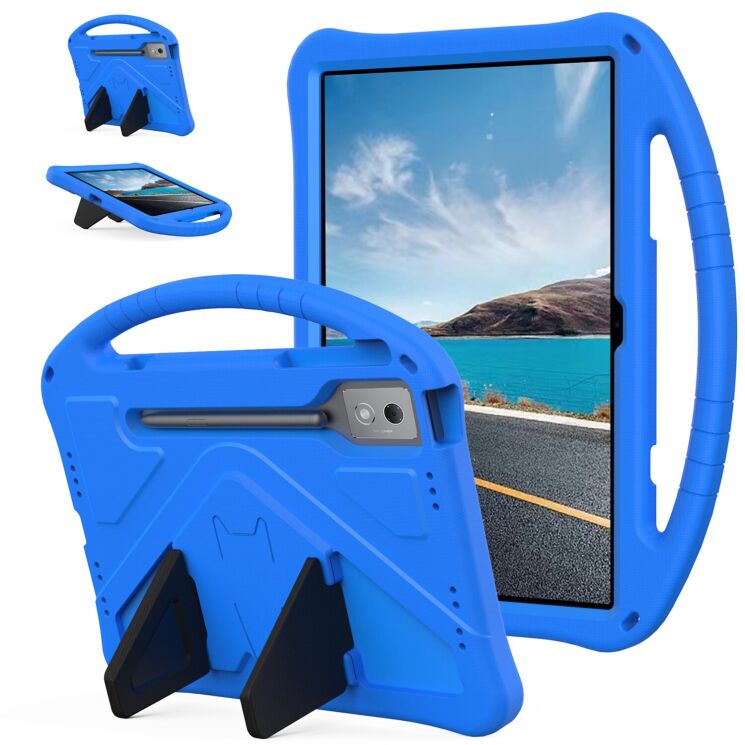 Чехол Deexe KickStand Cover для Lenovo Idea Tab Pro - Blue: фото 1 из 7