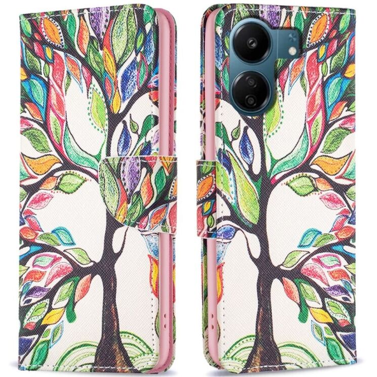 Чехол Deexe Life Style Wallet для Xiaomi Redmi 13C / Poco C65 - Life Tree: фото 1 из 6