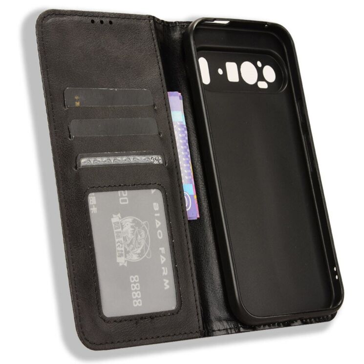 Чехол Deexe Retro Style для Google Pixel 9 Pro - Black: фото 4 из 7