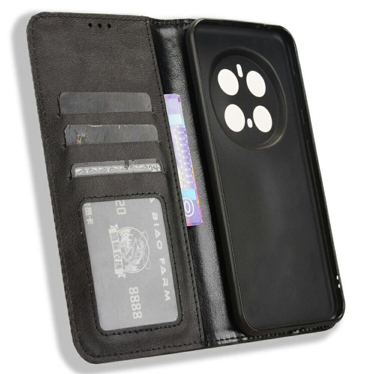 Чохол Deexe Retro Style для Honor Magic 7 Pro - Black: фото 4 з 7