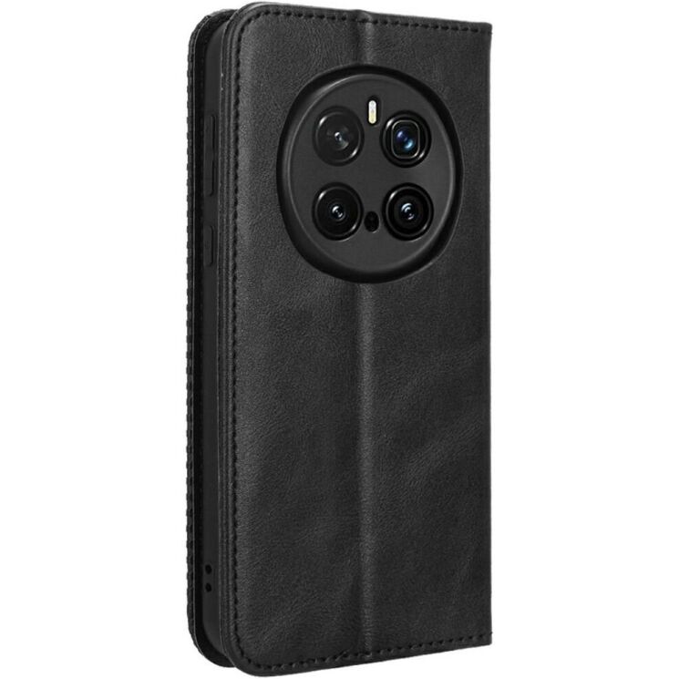 Чохол Deexe Retro Style для Honor Magic 7 Pro - Black: фото 6 з 7