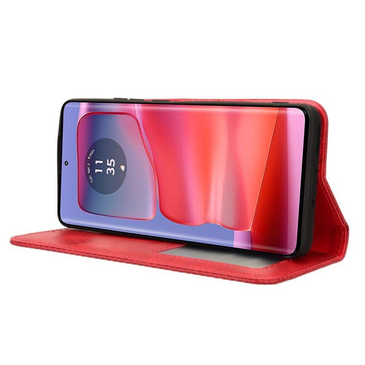 Чехол Deexe Retro Style для Motorola Edge 50 Pro - Red: фото 3 из 7