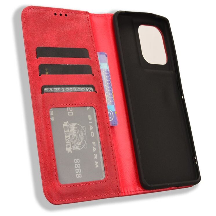 Чехол Deexe Retro Style для Motorola Edge 50 Pro - Red: фото 4 из 7