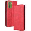 Чохол-книжка Deexe Retro Style для Motorola Moto G06 / G06 Power - Red (401504R)