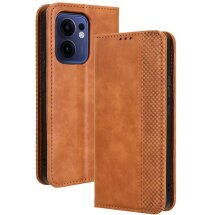Чехол Deexe Retro Style для OPPO Reno 13 F/FS 5G - Brown: фото 1 из 7