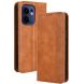 Чехол Deexe Retro Style для OPPO Reno 13 F/FS 5G - Brown (375701Z). Фото 1 из 7
