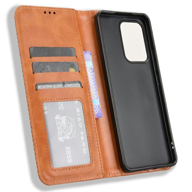Чехол Deexe Retro Style для OPPO Reno 13 F/FS 5G - Brown: фото 2 из 7