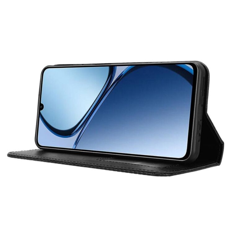 Чохол Deexe Retro Style для Realme C63 / C61 / Note 60x - Black: фото 3 з 7