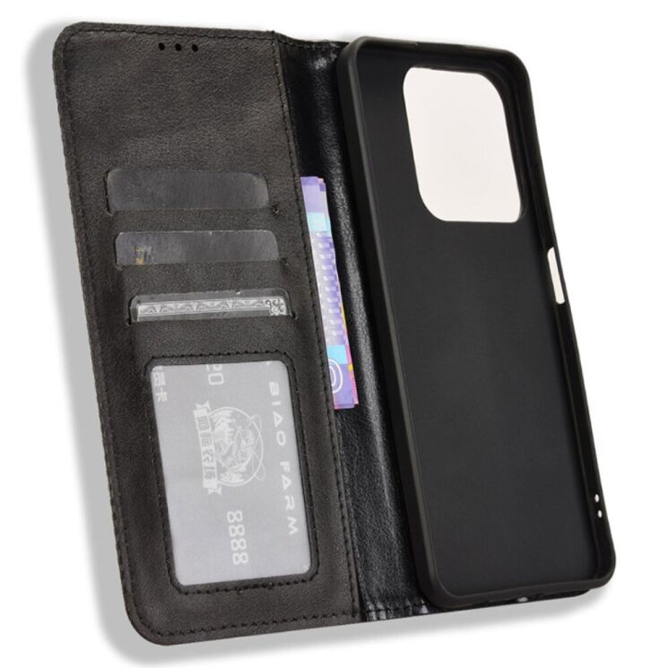 Чохол Deexe Retro Style для Realme C63 / C61 / Note 60x - Black: фото 4 з 7