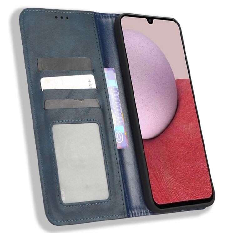 Чехол Deexe Retro Style для Samsung Galaxy A24 (A245) - Blue: фото 2 из 7