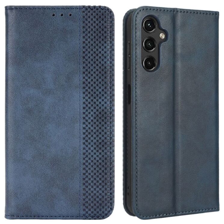 Чехол Deexe Retro Style для Samsung Galaxy A24 (A245) - Blue: фото 1 из 7