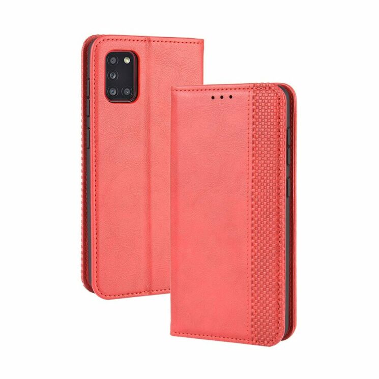 Чехол Deexe Retro Style для Samsung Galaxy A31 (A315) - Red: фото 2 из 10