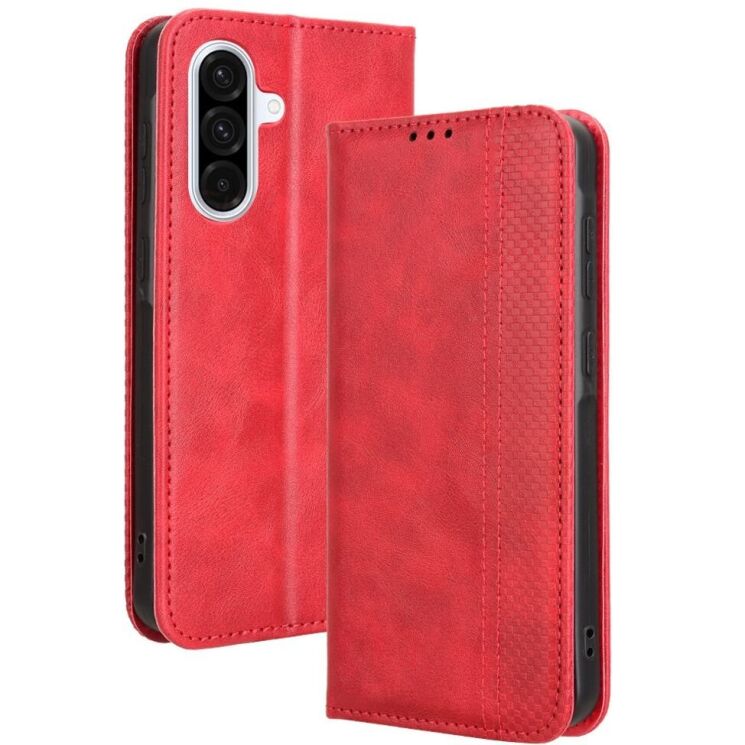 Чехол Deexe Retro Style для Samsung Galaxy A56 (A566) - Red: фото 1 из 7