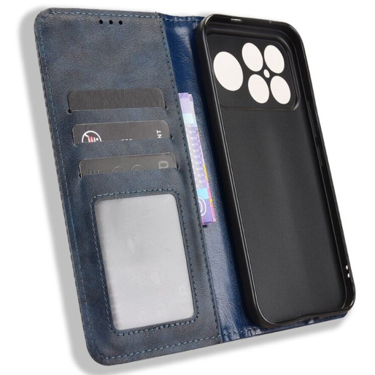 Чехол Deexe Retro Style для Xiaomi Poco F8 Ultra - Blue (403406L) Чехол Deexe Retro Style для Xiaomi Poco F8 Ultra - Blue: фото 5 из 19