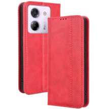 Чехол Deexe Retro Style для Xiaomi Poco M7 Pro - Red: фото 1 из 7