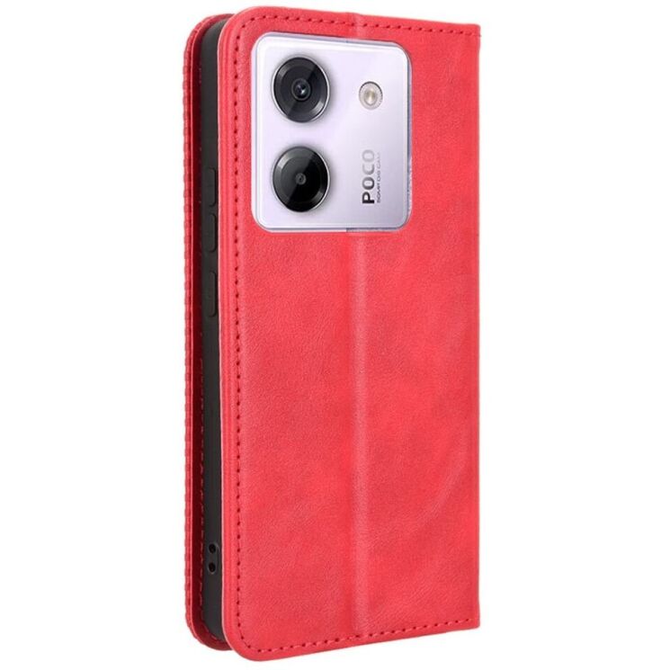 Чехол Deexe Retro Style для Xiaomi Poco M7 Pro - Red: фото 6 из 7