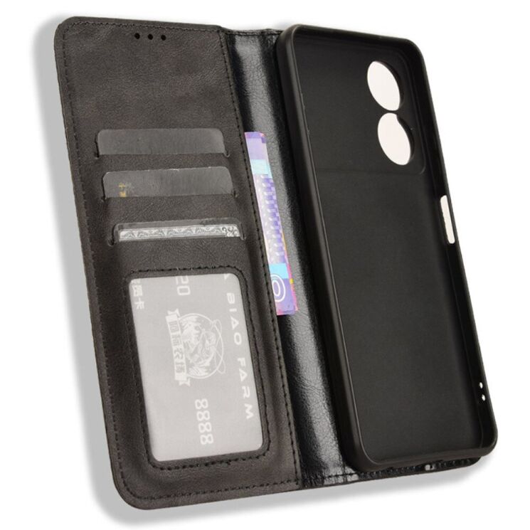 Чохол Deexe Retro Style для ZTE Blade A34 - Black: фото 4 з 7