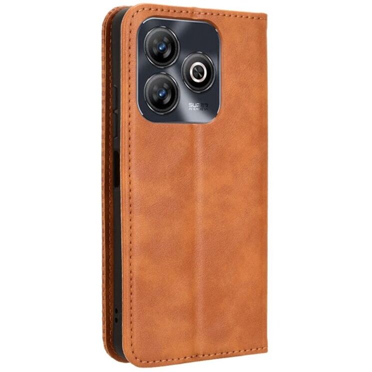 Чохол Deexe Retro Style для ZTE Blade A75 - Brown: фото 6 з 7