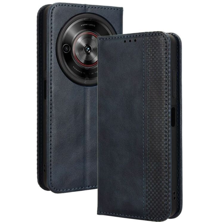 Чехол Deexe Retro Style для ZTE Nubia Focus - Blue: фото 1 из 7