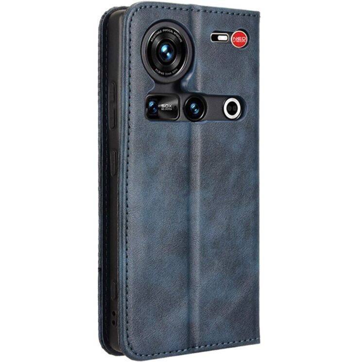 Чехол Deexe Retro Style для ZTE Nubia Z70 Ultra - Blue: фото 6 из 7