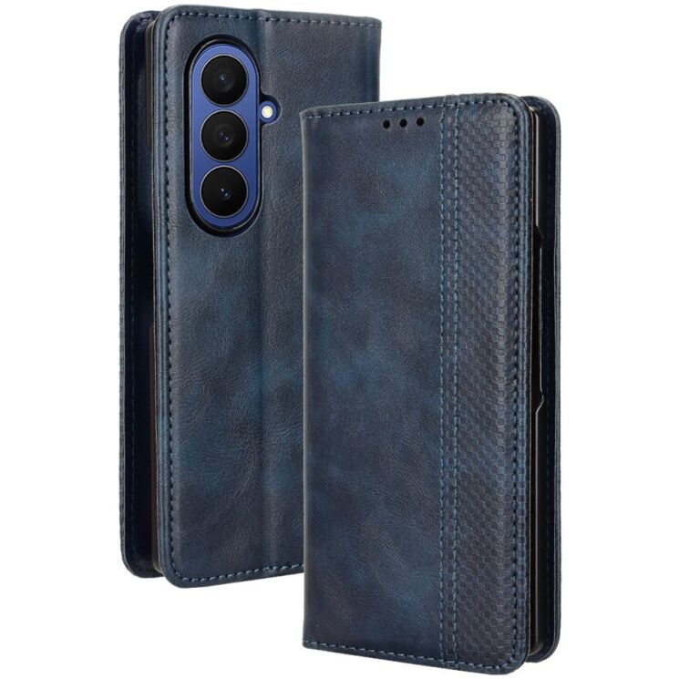 Чехол Deexe Retro Style (FF) для Samsung Galaxy Fold 8 Ultra - Blue: фото 1 из 7