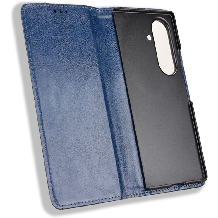 Чехол Deexe Retro Style (FF) для Samsung Galaxy Fold 8 Ultra - Blue: фото 4 из 7