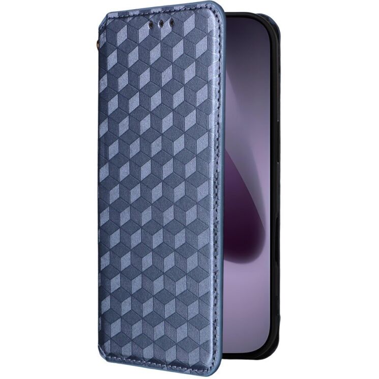 Чохол Deexe Rhombus Book для iPhone 18 Pro / 17 Pro - Blue: фото 6 з 10