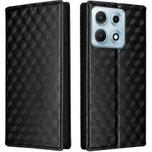Чохол Deexe Rhombus Book для Motorola Edge 70 Max - Black: фото 1 з 7