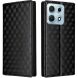 Чохол Deexe Rhombus Book для Motorola Edge 70 Max - Black (435513B). Фото 1 з 7