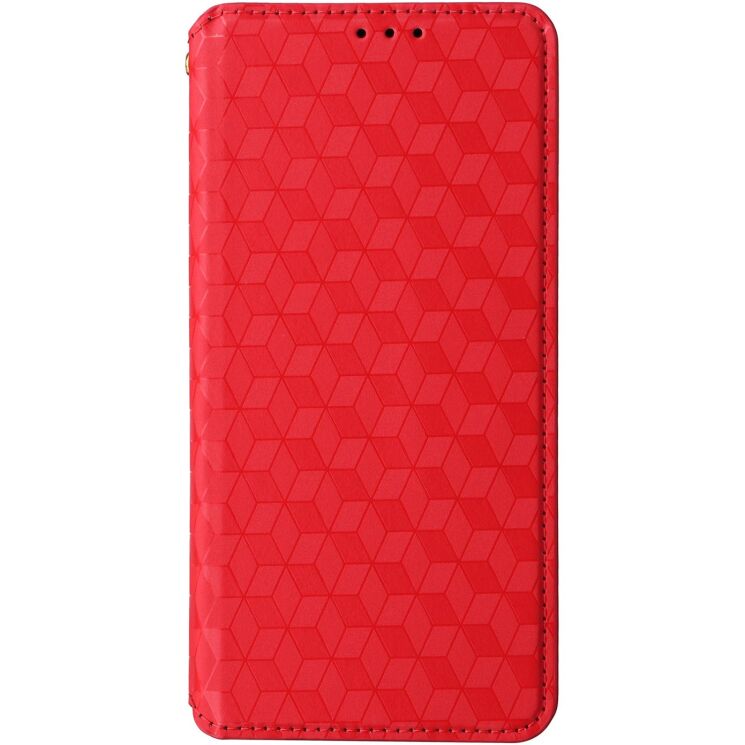 Чохол Deexe Rhombus Book для Motorola Moto G77 - Red: фото 7 з 10