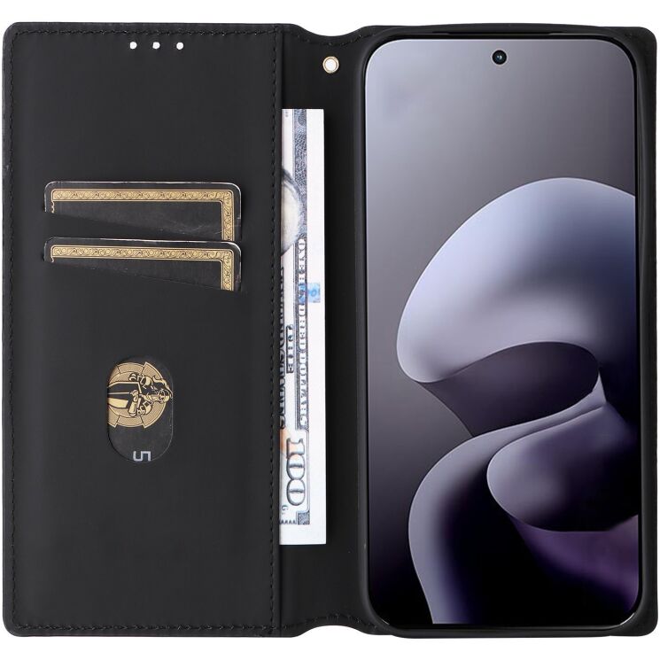 Чохол Deexe Rhombus Book для Motorola Moto G77 - Red: фото 2 з 10