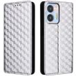 Чехол Deexe Rhombus Book для Oukitel C36 - Silver (343602S)