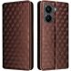 Чохол Deexe Rhombus Book для Xiaomi Poco X8 Pro - Brown (409002Z). Фото 1 з 9