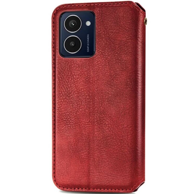 Чехол Deexe Rhombus Wallet для HMD Pulse Pro - Red: фото 4 из 6