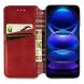 Чехол Deexe Rhombus Wallet для HMD Pulse Pro - Red (354516R). Фото 2 из 6