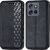Чехол Deexe Rhombus Wallet для Motorola Edge 50 Neo - Black: фото 1 из 10