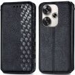 Чохол Deexe Rhombus Wallet для Xiaomi Poco F6 - Black (355045B)