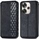 Чехол Deexe Rhombus Wallet для Xiaomi Poco F6 - Black (355045B). Фото 1 из 9