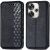 Чехол Deexe Rhombus Wallet для Xiaomi Poco F6 - Black: фото 1 из 9
