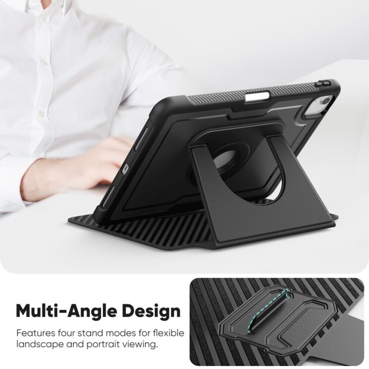 Чехол Deexe Urban Rotary для Apple iPad Air 11 M3/M2 (2025/2024) / Air 4 / 5 10.9 (2020/2022) / Pro 11 (2020/2021/2022) - Pink: фото 4 из 9