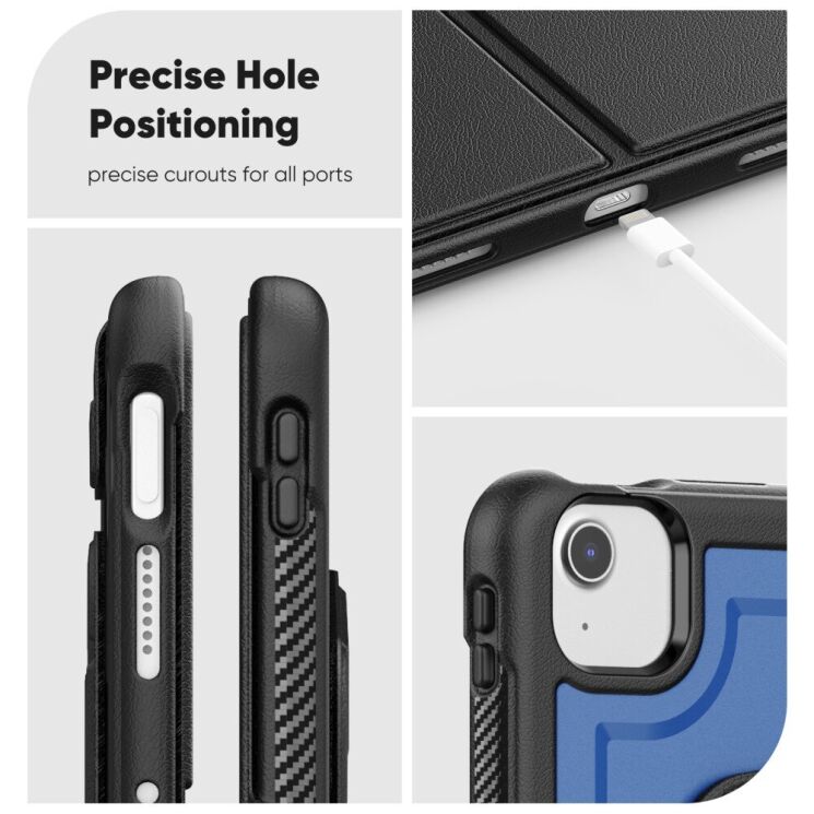 Чехол Deexe Urban Rotary для Apple iPad Air 11 M3/M2 (2025/2024) / Air 4 / 5 10.9 (2020/2022) / Pro 11 (2020/2021/2022) - Pink: фото 8 из 9