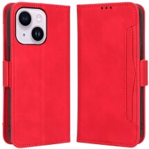 Чехол Deexe Wallet Stand для Apple iPhone 15 - Red: фото 1 из 6